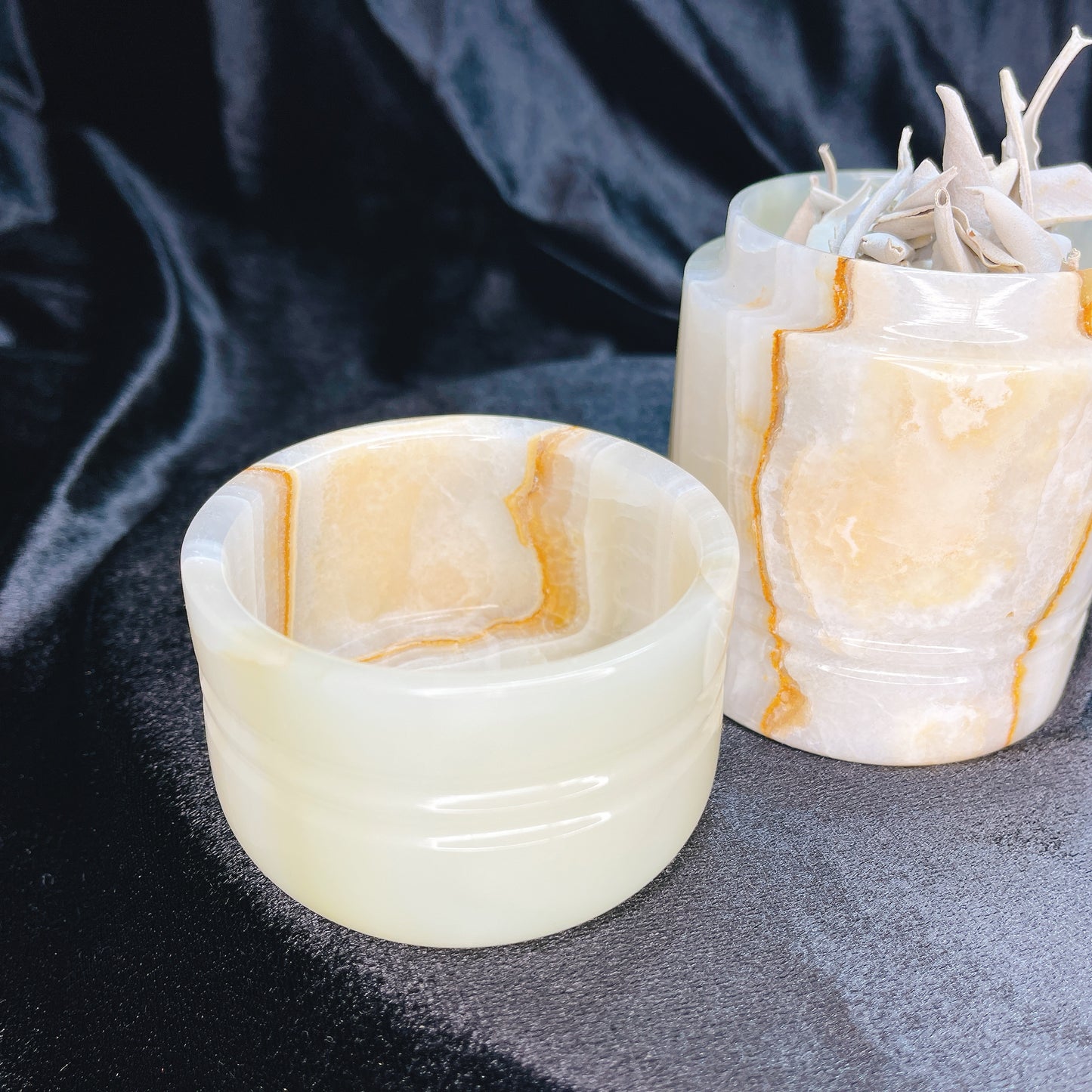 オニキス コットンケース セージの保存にも