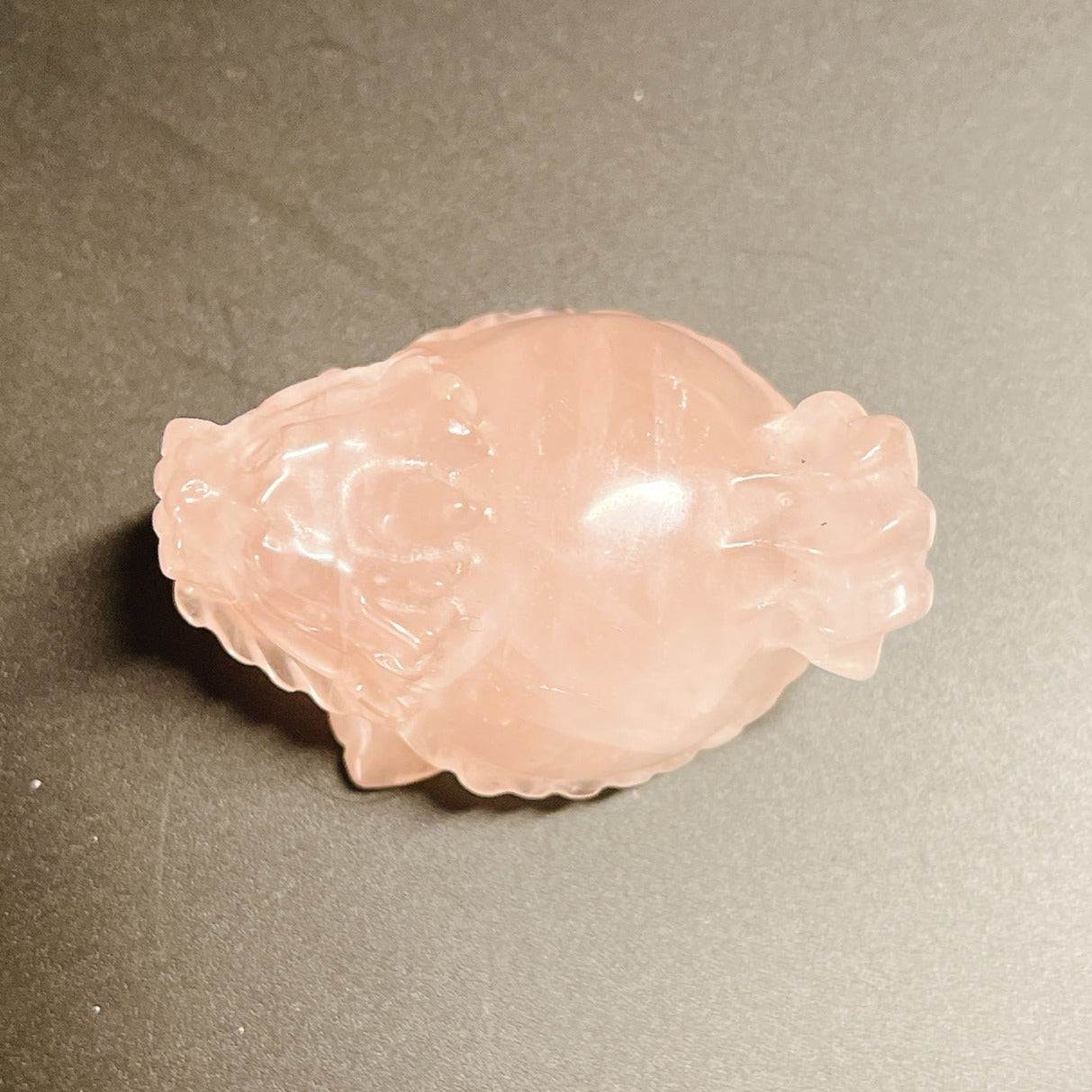 ローズクオーツの龍亀(ロングイ)